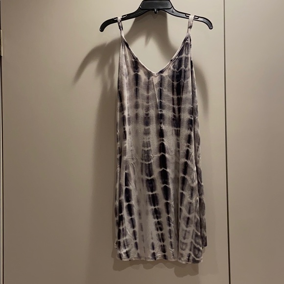 Tie Dye Mini Sundress Size Small V Neck - Picture 3 of 4